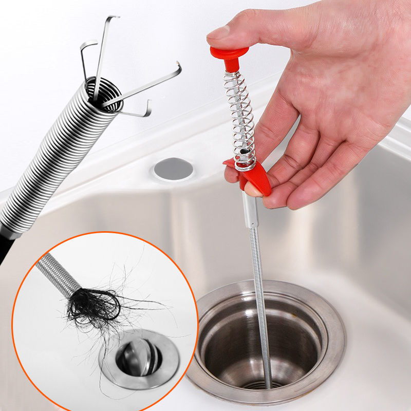 Plumbing Four-claw Hook Dredger Sewer Toilet Tool Manual Toilet Grab Hair Cleani