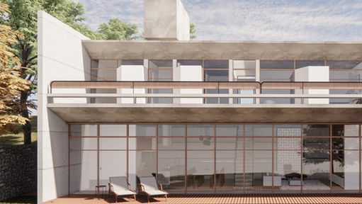 concreto aparente construção casa arquitetura projeto contemporâneo YVA curitiba 