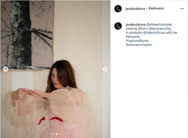 Jana Budaiova na Instagrame_ „@eliskacho