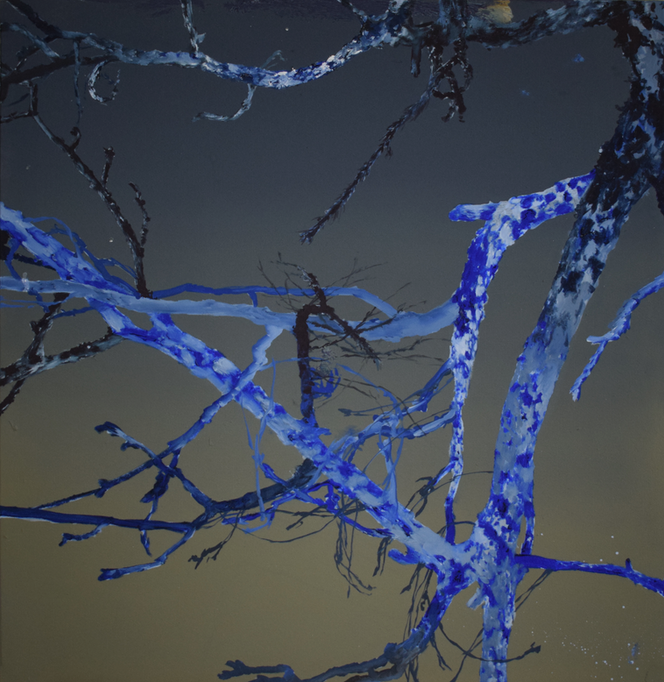 slovakia, helen tóth, painting, oil on canvas, contemporary art, high tatras, nature, forest, trees