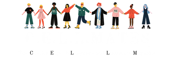9 students hold hands above the word cellmates which is subheaded with The Chester English Language and Literature Magazine