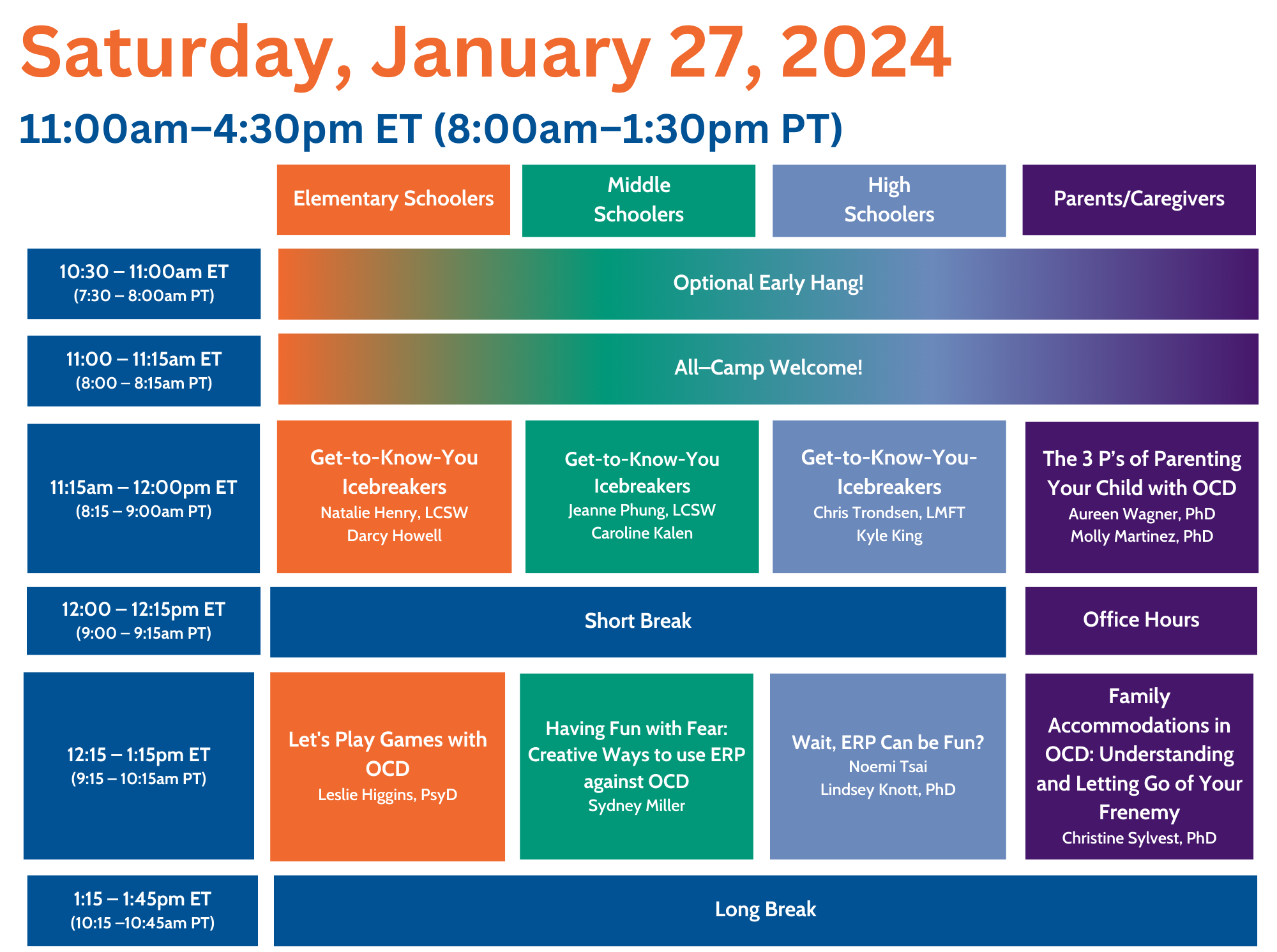 OCD CAMP 2024 You're invited!