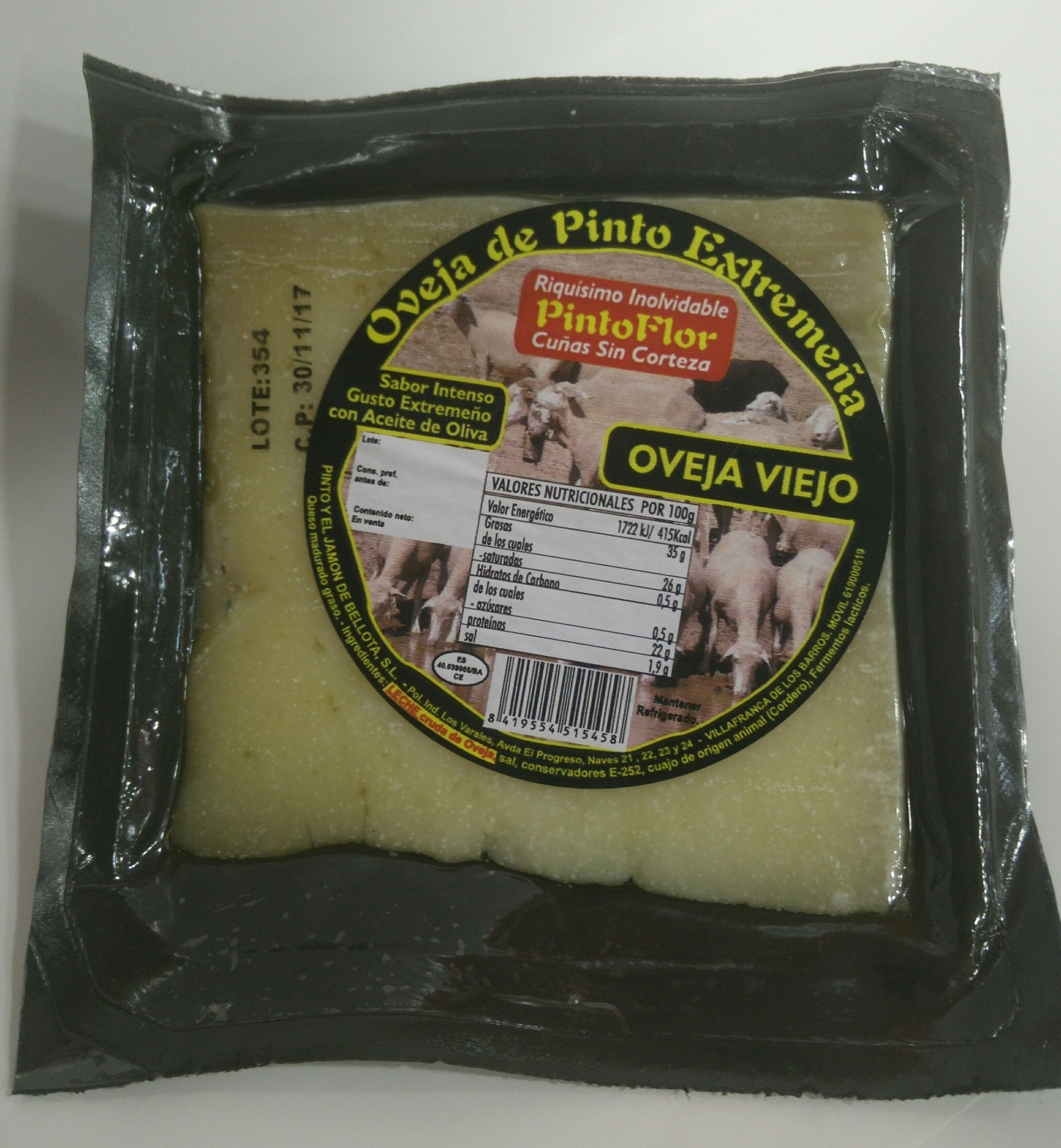 Queso Oveja Puro Viejo Pintoflor.