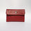 Miniature : Porte-monnaie compact rouge uni