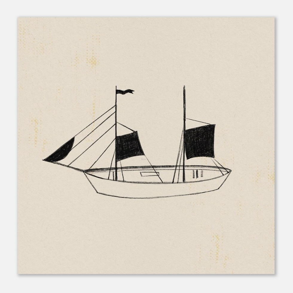 Thumbnail: SAIL SHIP ART PRINT