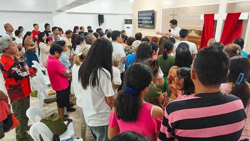 The Sunday of Resurrection at the Simbahang Universal in La Union