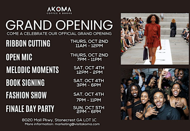 Akoma Coffee + Books Official Grand Opening Celebration
