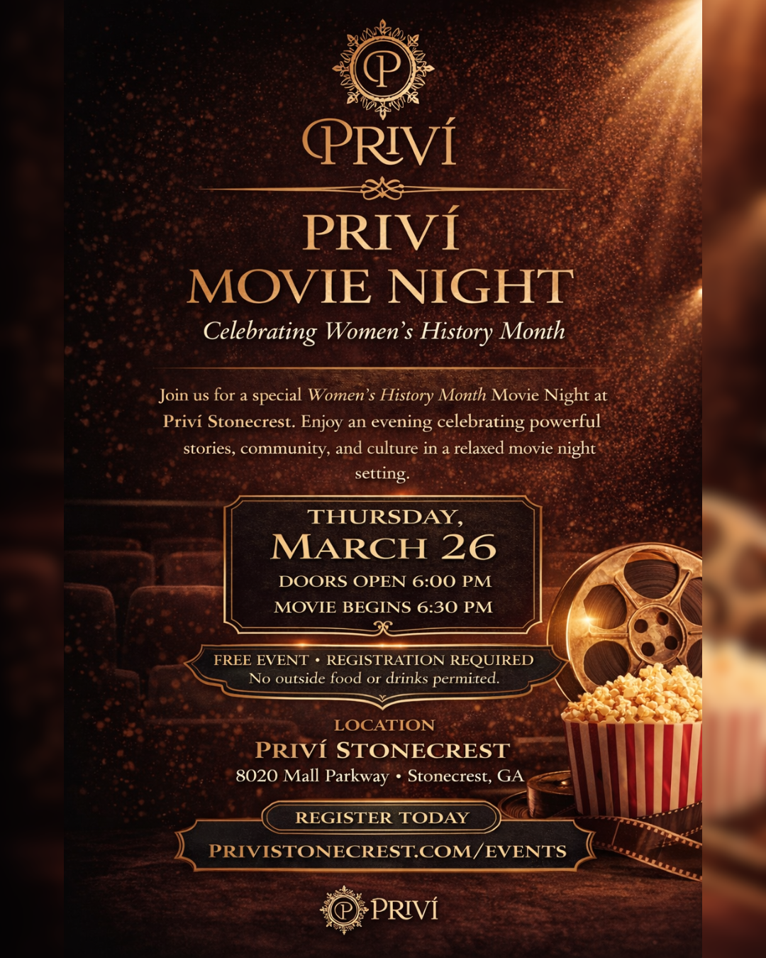 Privi Priví Movie Night | Priví Stonecrest