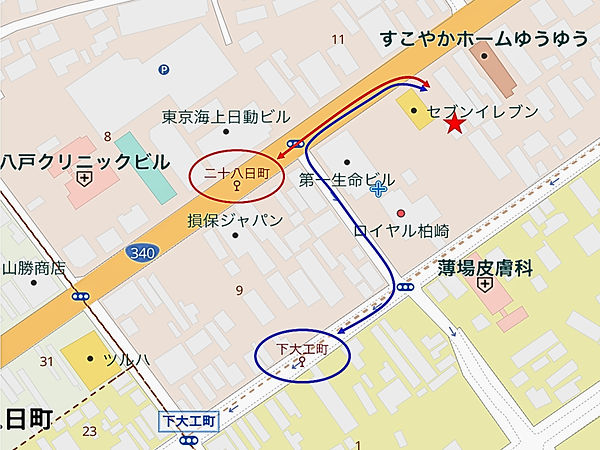 最寄りのバス停