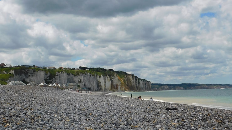 Plage de Dieppe en Normandie