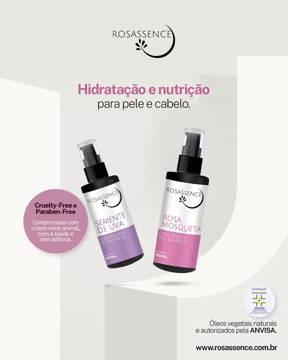 óleos vegetais naturais rosassence