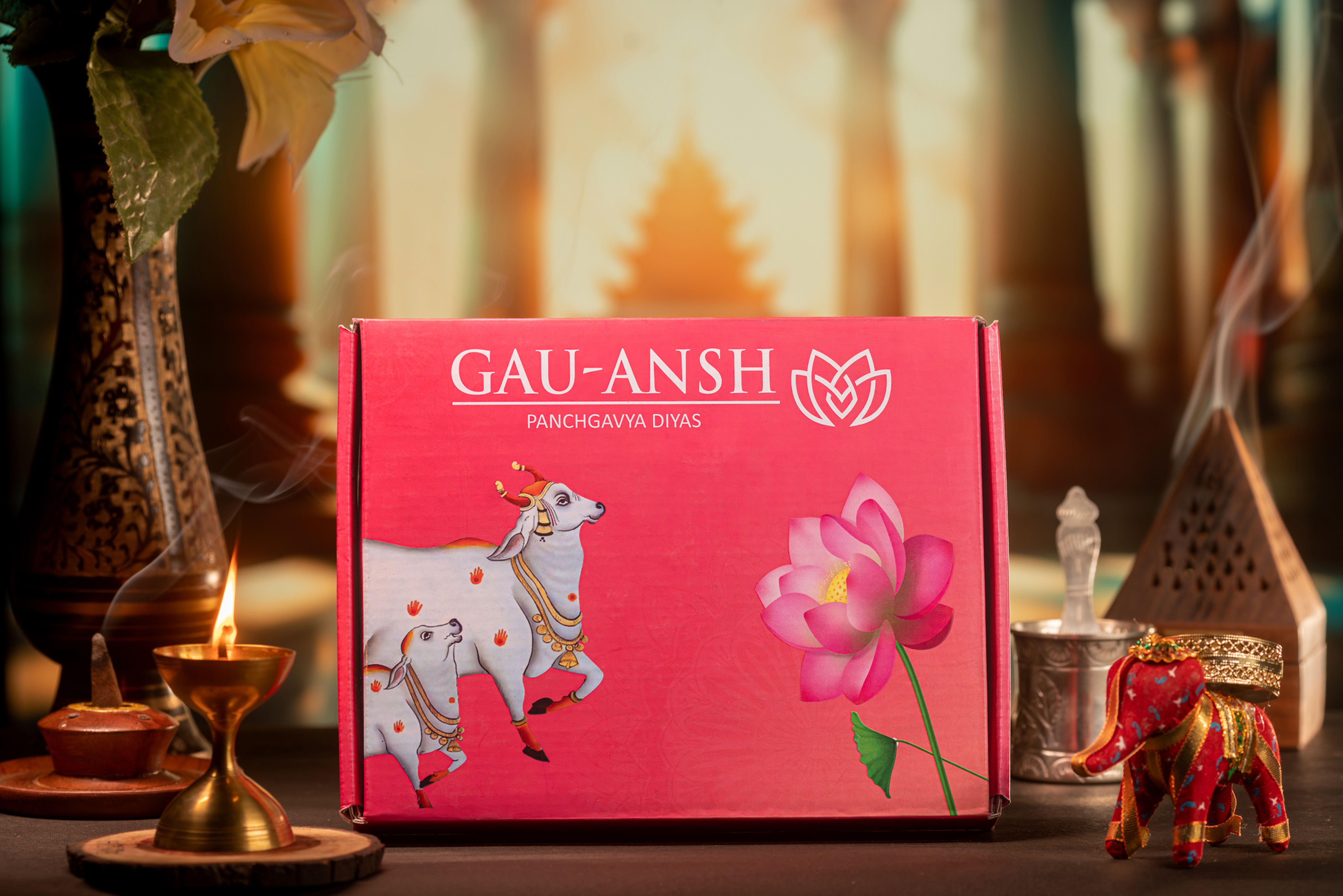 Small Panchgavya Diyas (12 pcs box)