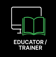 Icon of an open book on a screen representing digital learning