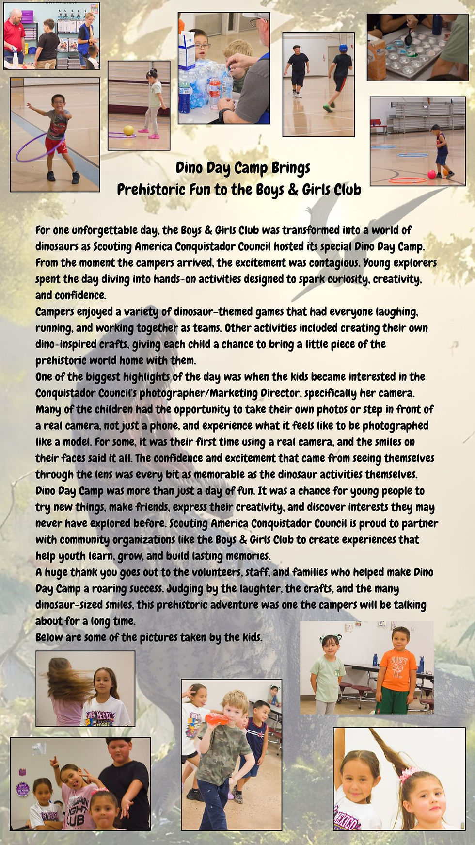 Dino Day Camp in Rio Hondo