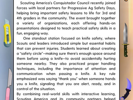 Knife Safety at Progressive Ag Days