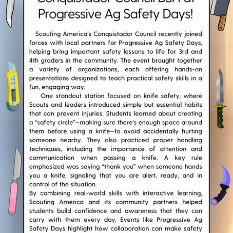 Knife Safety at Progressive Ag Days