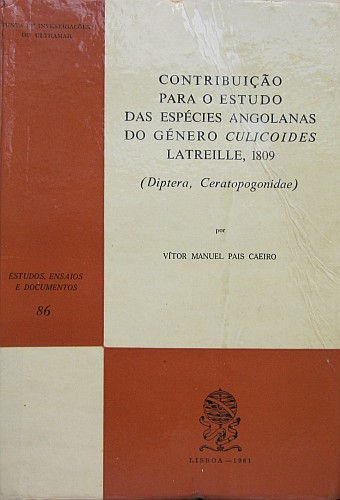 CAEIRO (VÍTOR MANUEL PAIS) - CONTRIBUIÇÃO PARA O ESTUDO DAS ESPÉCIES ANGOLANAS..
