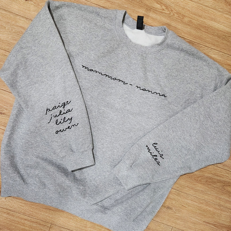 Thumbnail: Hand Embroidered Sweatshirts and Hats