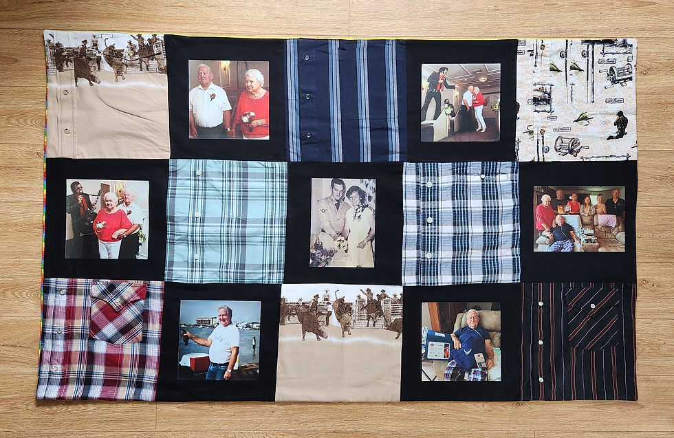 Thumbnail: Keepsake Blankets Made With Clothing