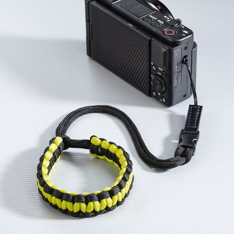 Hama Camera Strap Braid 20 schwarz/ Gelb