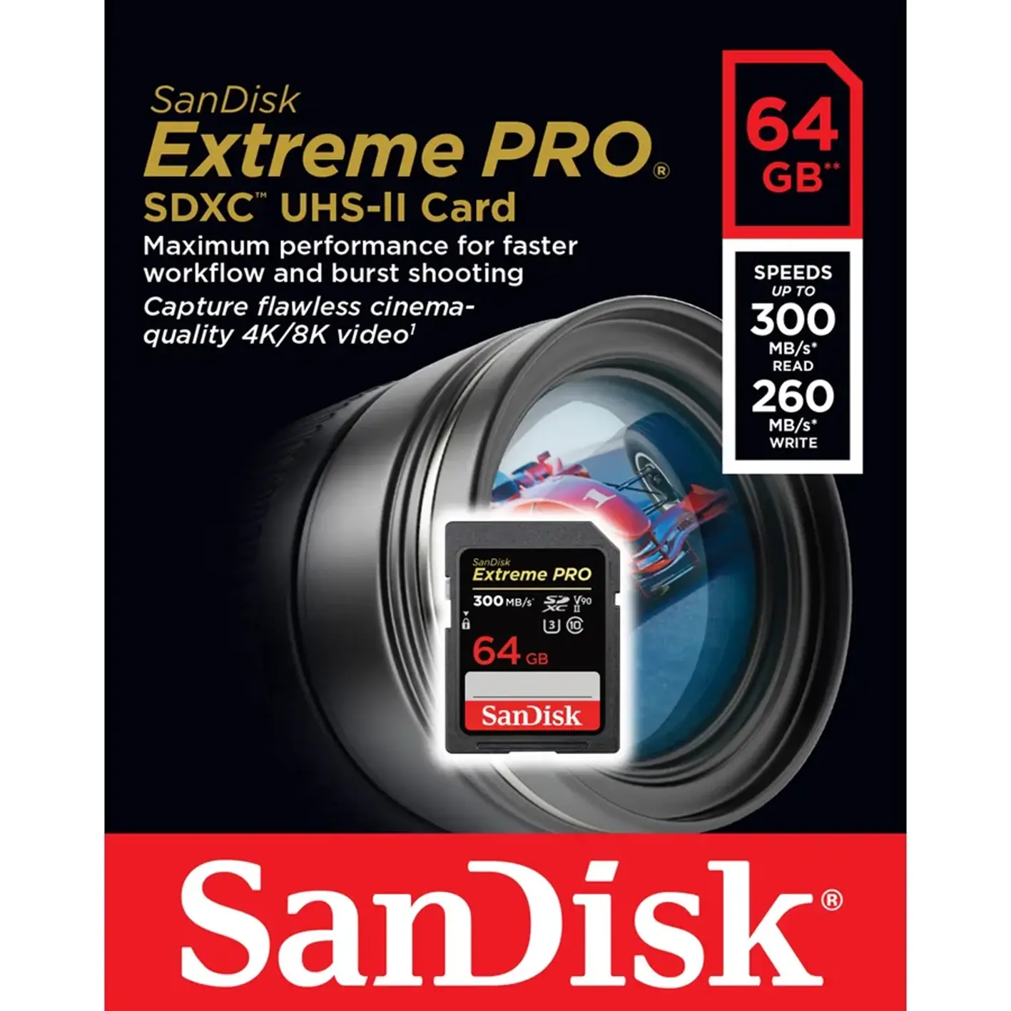 Sandisk ExtremePro SDXC-II 64GB V90
