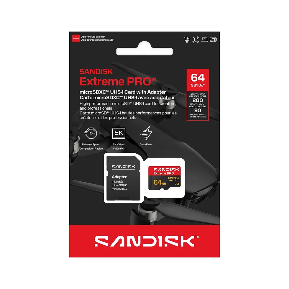 Sandisk Extreme PRO micro SDXC 64GB V30