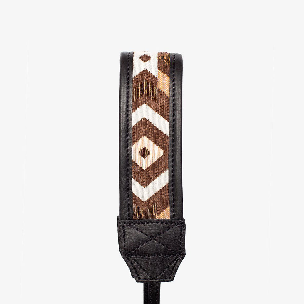 Miniaturbild: Bronkey Jaipur #116 - Fabric &  Leather camera strap
