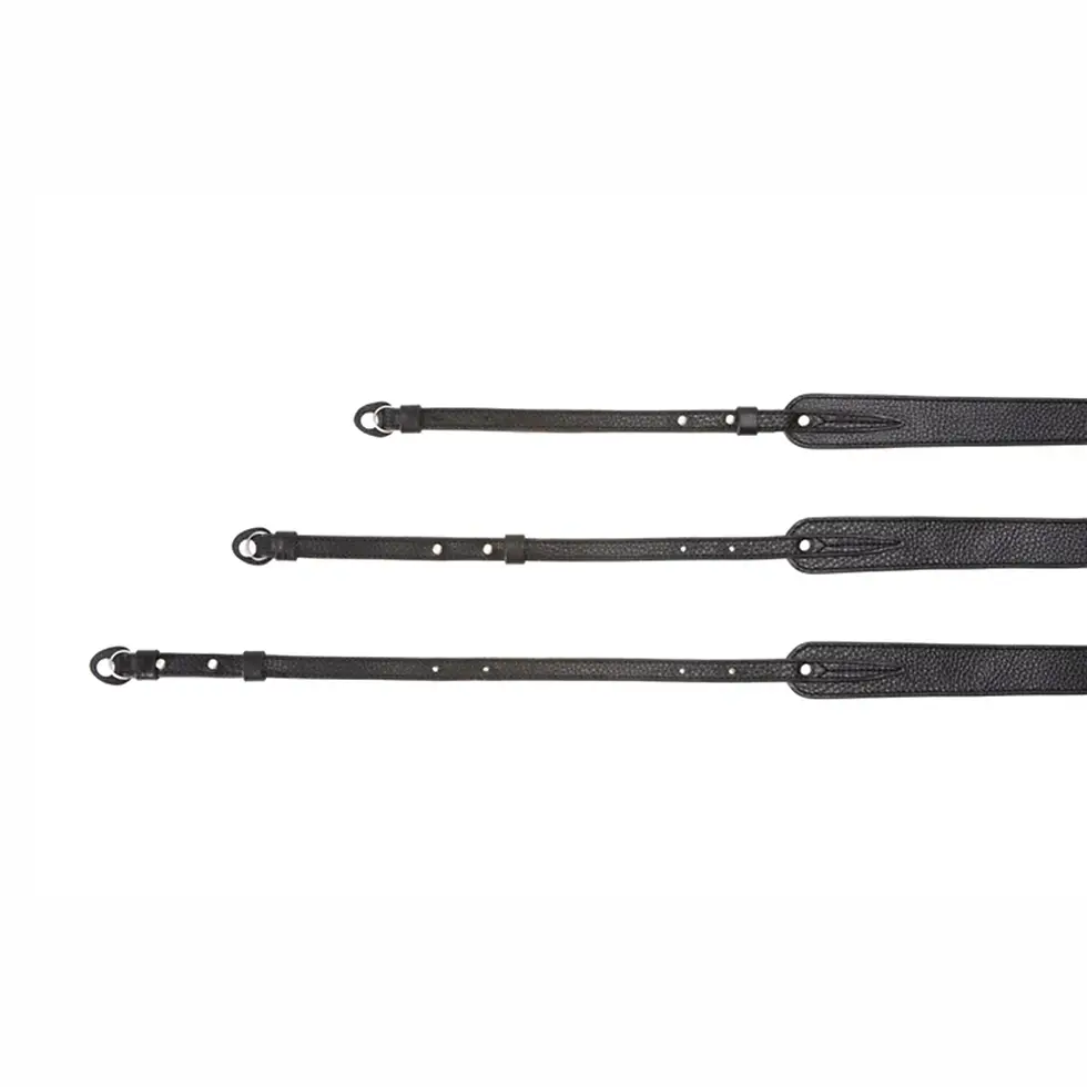 Artisan & Artist Three-length Adjustable Italian Leather schwarz