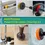Thumbnail: Drill Brush Attachments Set With Extension