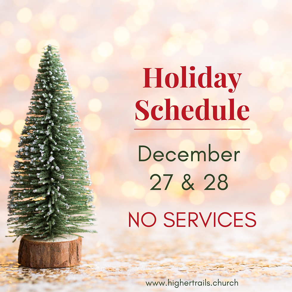NO SERVICE DUE TO HOLIDAYS