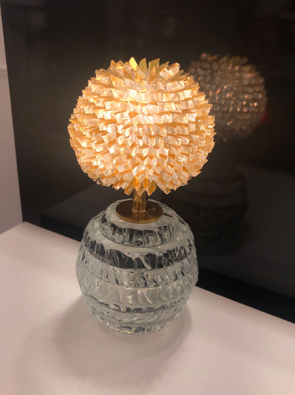 Vrais Jumeaux I Verre taillé et poli main par Deux Ailes Laurent BeyneIMG_6726