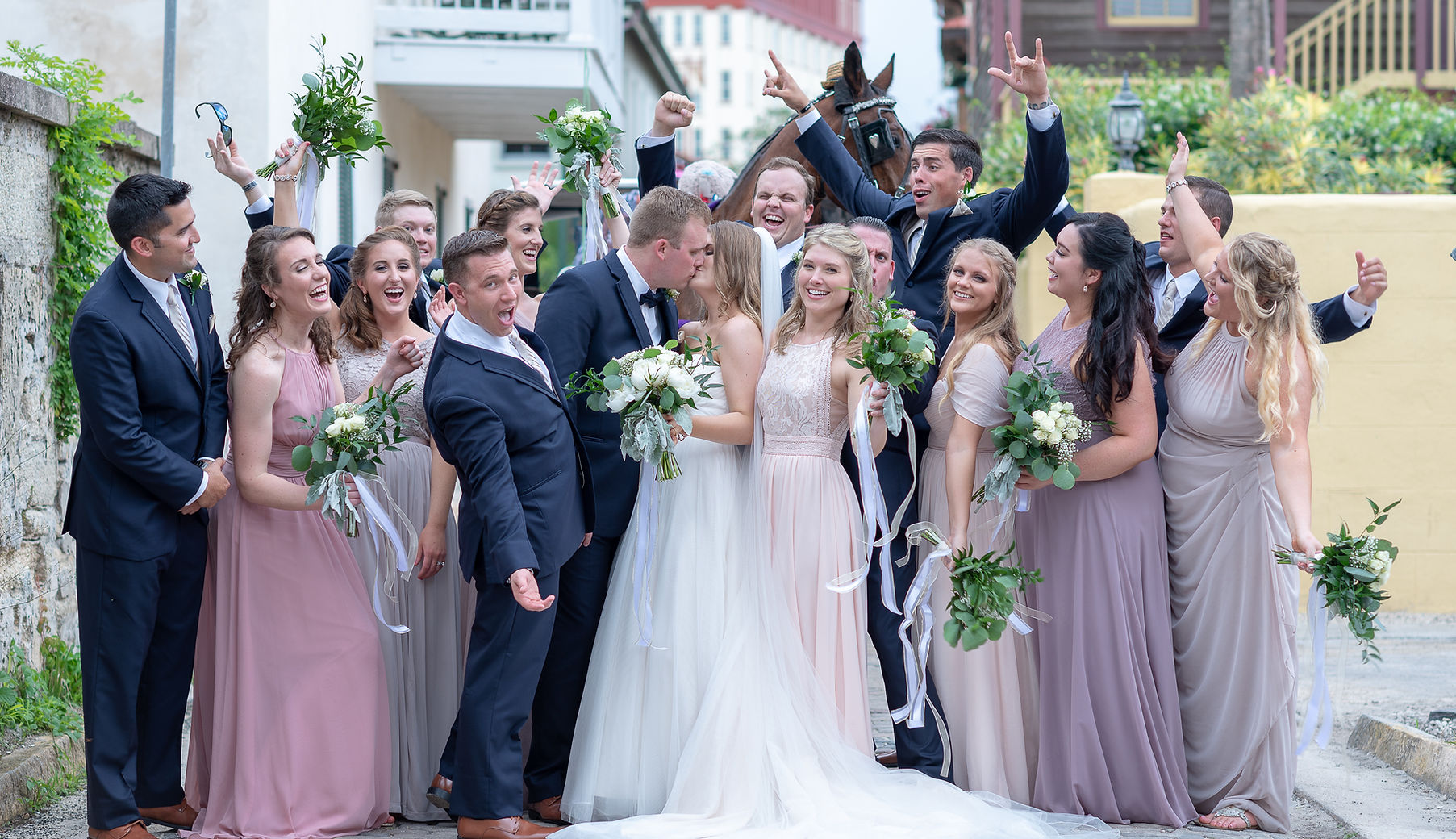 central florida wedding party