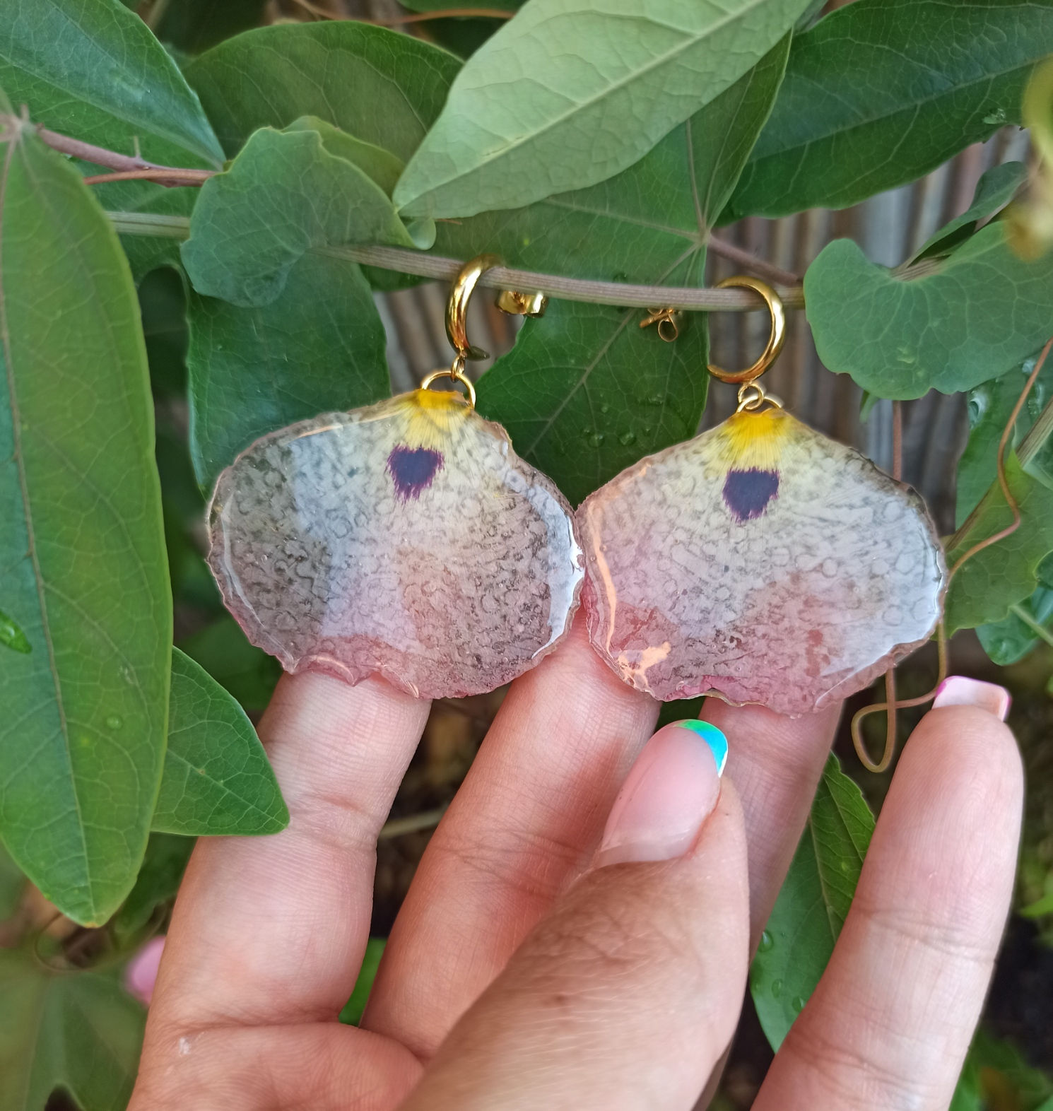 Pendientes Pétalos de Jara