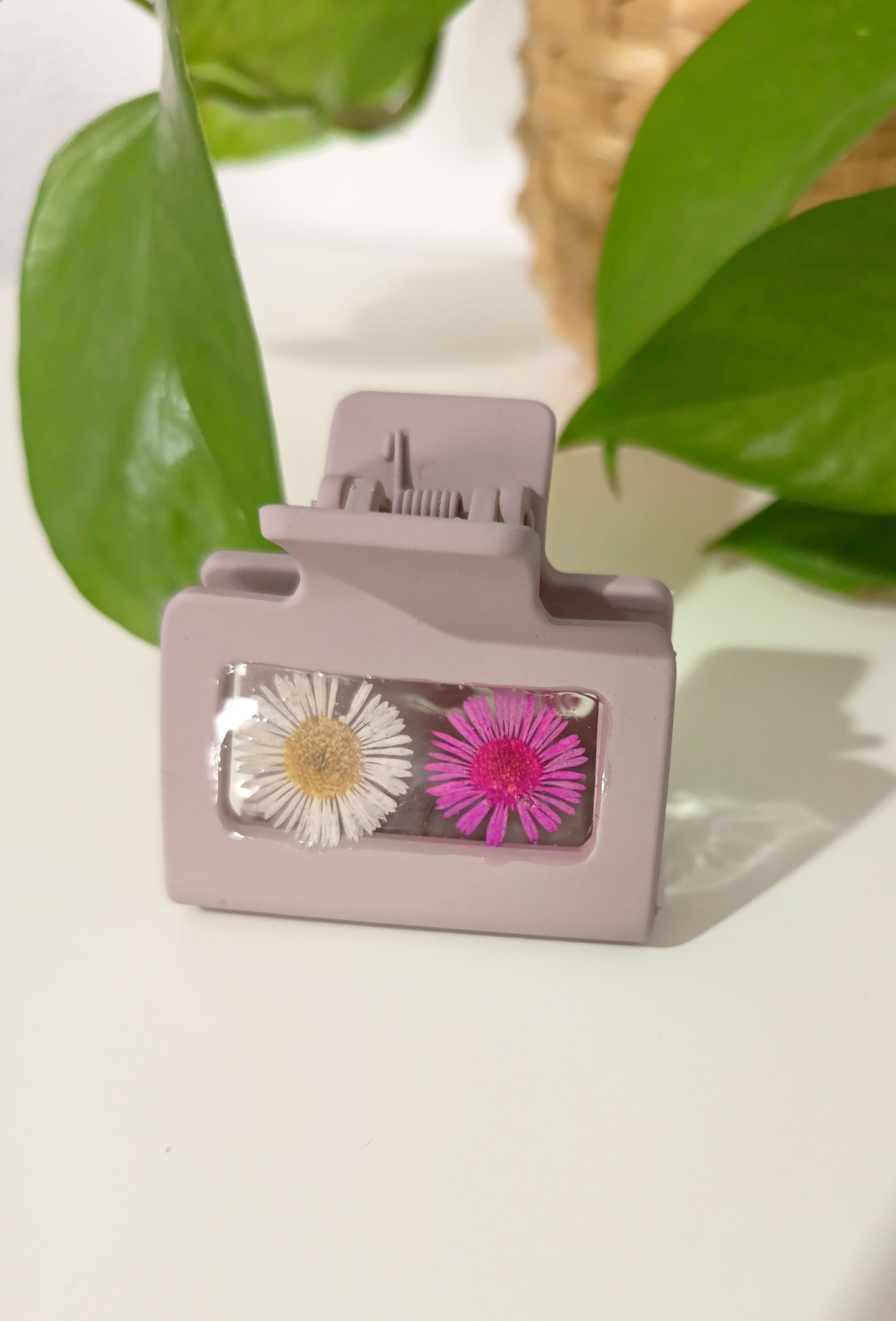 Pinza para el pelo margaritas