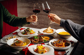 Romantic Valentine's Day set dinner at Bianco & Rosso