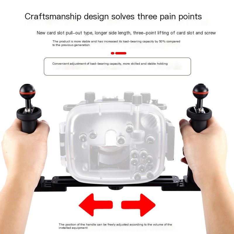 Thumbnail: Metal Plastic Handle Underwater Camera Accessory
