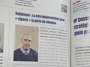 Sopigment, la solution à la calvitie ? Les magazines parlent de nous !