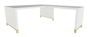 Clayborne Desk w/ Return, No Modesty Panel and Open Support