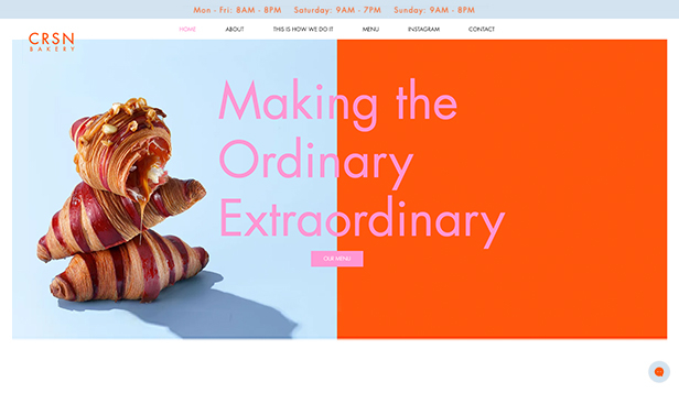 cafe bakery website templates