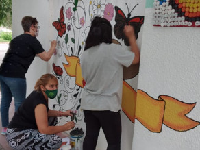 Mural alusivo al ‘Día Internacional de la Eliminación de la Violencia contra la Mujer