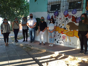 “Para sensibilizar, concientizar y prevenir realizamos este mural”