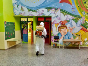 Desinfección en los Centros de Desarrollo Infantil