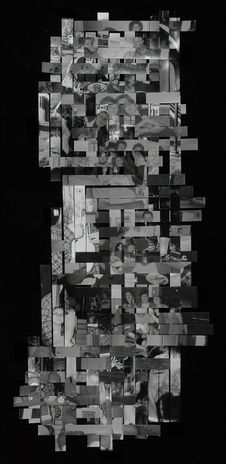gelatin silver print, handwoven