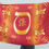 Thumbnail: ethnoluxury red gold flame silk scarf full view