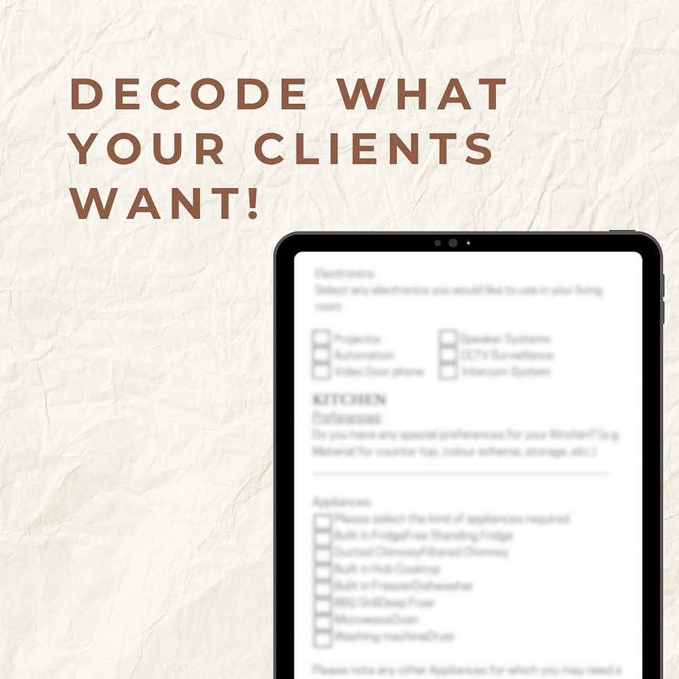 Thumbnail: Luxury Interior Designer's Client Questionnaire