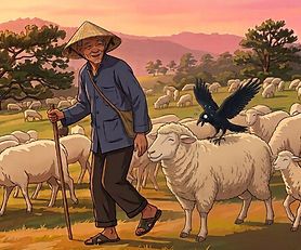 shepherd and the crow