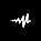 white audiomack logo