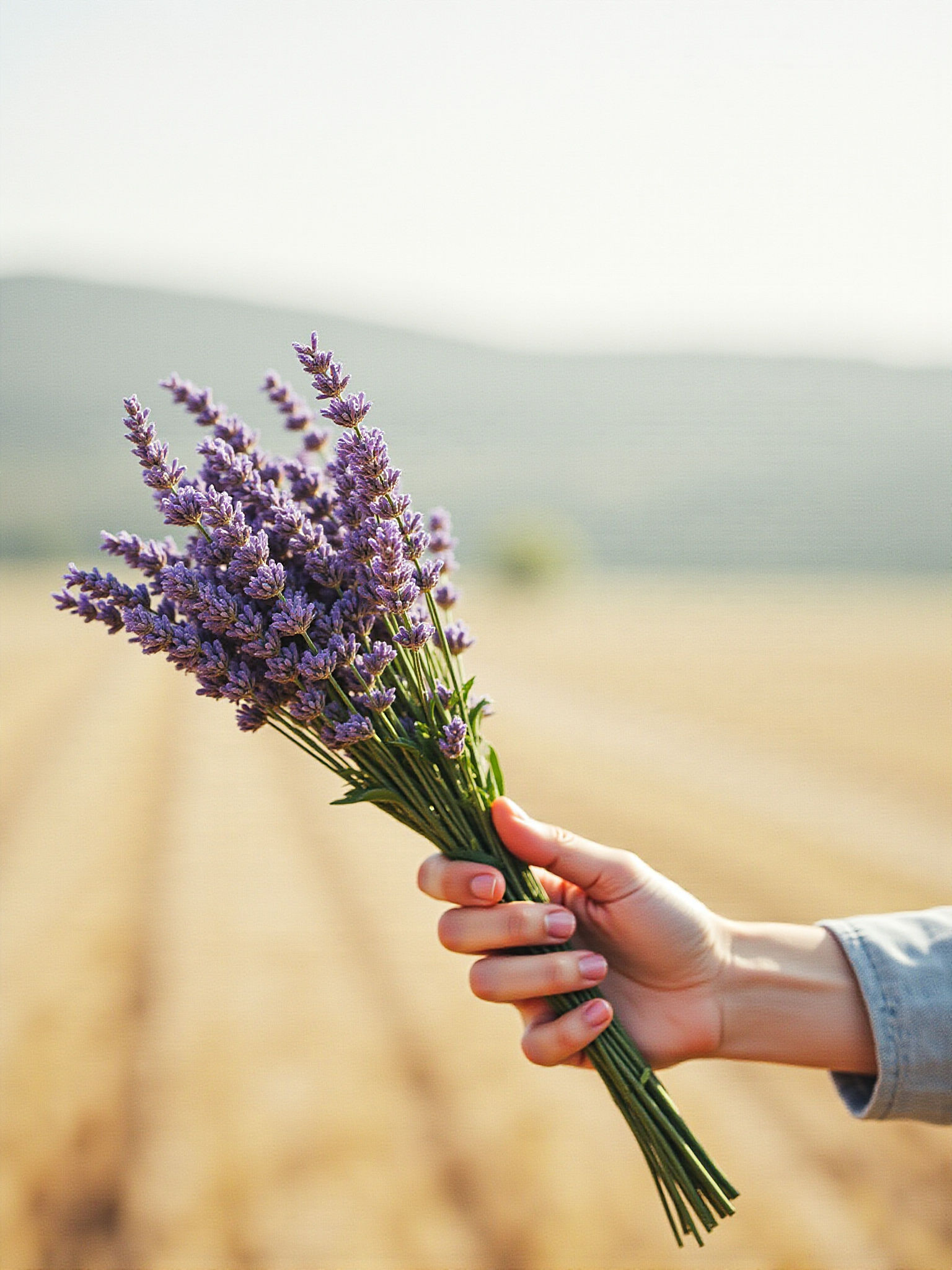 Dried Lavender Bundle (Wheat))