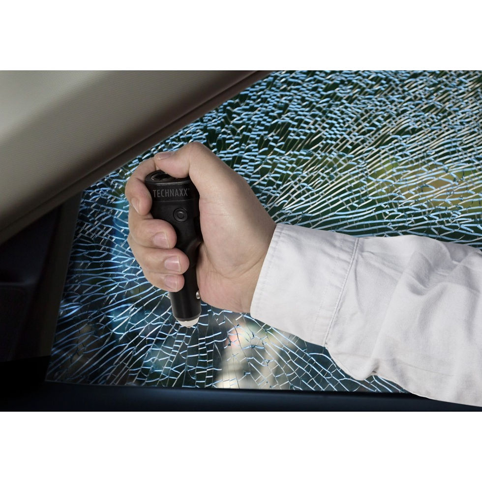 Miniatura: TECHNAXX Caricabatterie da Auto con 6 Funzioni per la Sicurezza