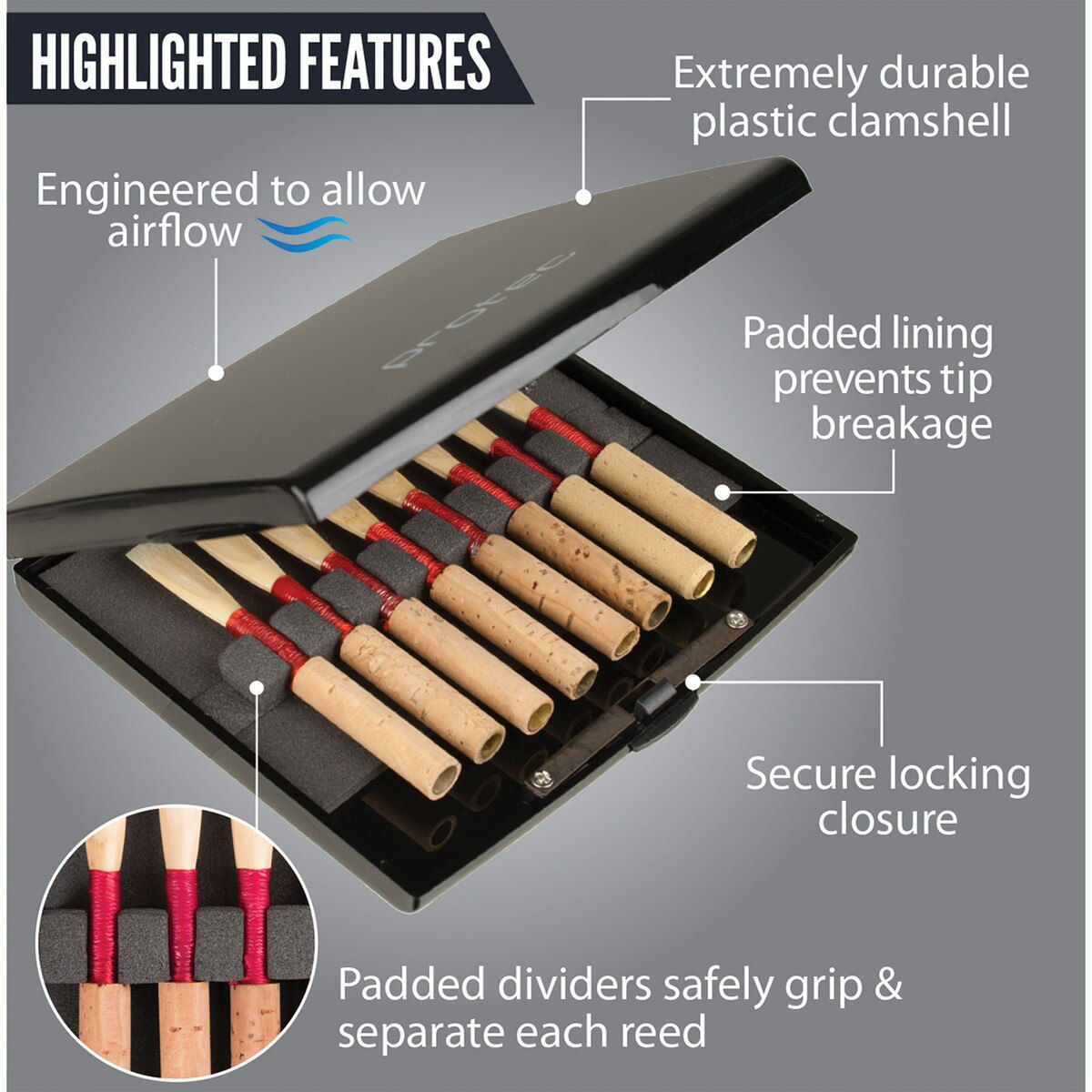 Protec Oboe / English Horn Reed Case - 8 Reeds